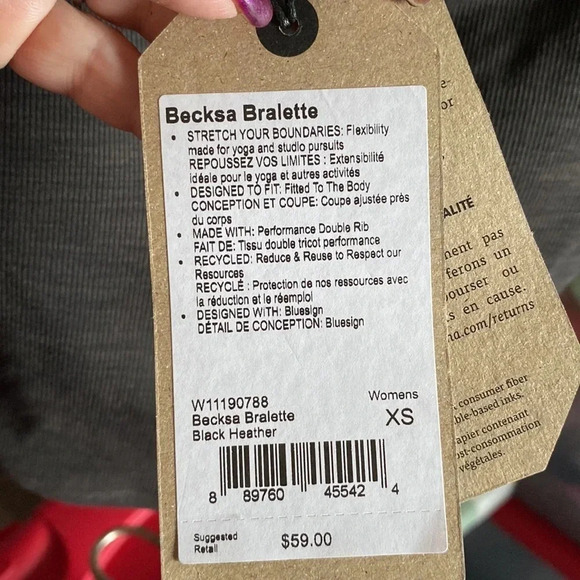 NWT PRANA BECKAS BRALETTE XS - Picture 5 of 11